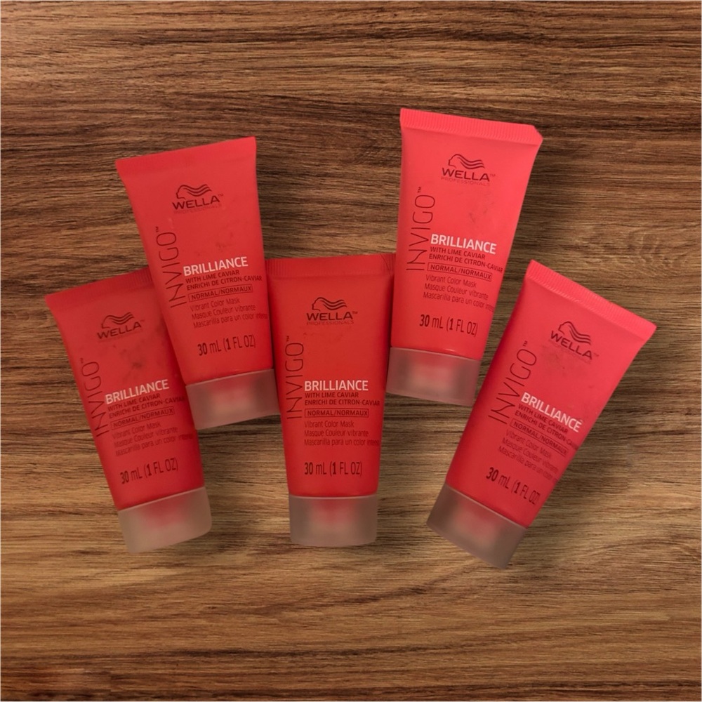 Wella Invigo Brilliance Normal Hair Conditioner Mask Minis Bundle